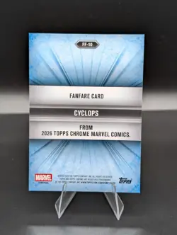 🔥2026 Topps Chrome Marvel #FF-10 Cyclops FANFARE Beautiful CLEAN CARD🔥 - Image 2