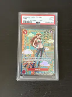 One Piece Nami SP English OP01-016 Awakening Of The New Era PSA 9 - Image 1