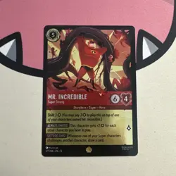 Mr. Incredible 127/204 Disney Lorcana Wilds Unknown Foil - Image 1