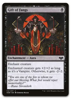Gift of Fangs #113 (NM) Crimson Vow VOW Magic MTG - Image 1