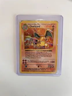 Pokemon TCG Charizard Shadowless Base Set Holo Rare 4/102 1999 - Image 1