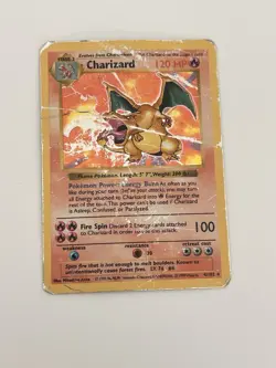 Pokemon TCG Charizard Shadowless Base Set Holo Rare 4/102 1999 - Image 2