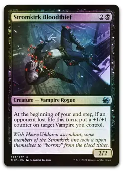 Stromkirk Bloodthief #123 (Foil) (NM) Midnight Hunt MID Magic MTG - Image 1