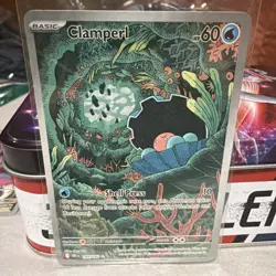 Pokemon Clamperl 195/182 Sv10 Destined Rivals Illustration Rare Full Art Holo - Image 1