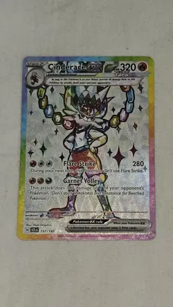 Cinderace EX Stellar Crown Holo Card 157/142 SV07 Mint/Near Mint Condition - Image 2