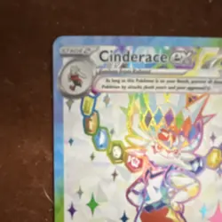 Cinderace ex 157/142 Near Mint Sv07: Stellar Crown Ultra Rare Holo English - Image 3