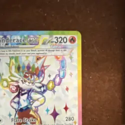 Cinderace ex 157/142 Near Mint Sv07: Stellar Crown Ultra Rare Holo English - Image 4