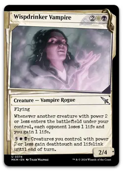 Wispdrinker Vampire (Showcase) #374 (NM) Murders Karlov Manor MKM Magic MTG - Image 1