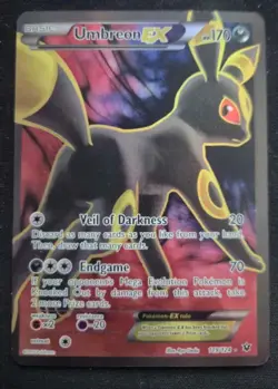 Pokemon TCG Umbreon EX Full Art Ultra Rare Holo Fates Collide 119/124 HP - Image 1