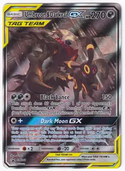 Pokemon TCG Umbreon & Darkrai GX SM241 Holo Cards MP - Image 1