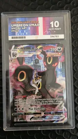 ACE 10 GEM MINT Umbreon VMAX TG23/TG30 Brilliant Stars Pokemon TCG Full Art Rare - Image 1