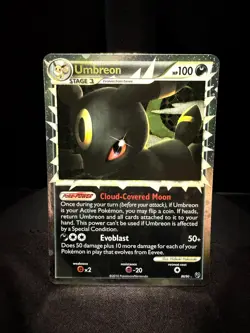 Pokemon TCG Umbreon Prime 86/90 HGSS Undaunted Ultra Rare Holo NM - Image 1