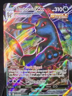 Pokemon TCG Umbreon VMAX 095/203 Evolving Skies Single Strike Holo Ultra Rare - Image 1