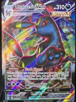 Pokemon TCG Umbreon VMAX 095/203 Evolving Skies Single Strike Holo Ultra Rare - Image 2