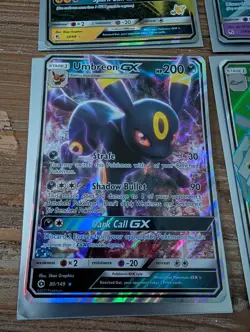 Pokemon Company Pokemon TCG GX Holo 5-Card Lot - Raichu Mewtwo Umbreon - Image 3