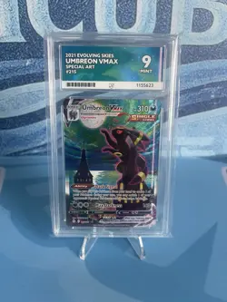 Pokemon TCG Umbreon VMAX Evolving Skies Holo Card 215/203 Moonbreon ACE 9 - Image 1