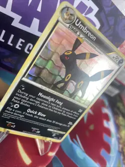 Pokemon TCG Umbreon Undaunted 10/90 Holo Exclusive Cracked Ice Holo Rare LP - Image 2