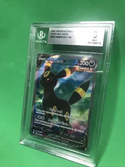 BGS 9 MINT Umbreon V Full Art UR 188/203 Evolving Skies 2021 Pokemon TCG - Image 3