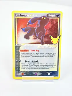 Pokemon TCG Umbreon Gold Star 17/17 Celebrations 25th Anniversary Rare Holo NM - Image 1