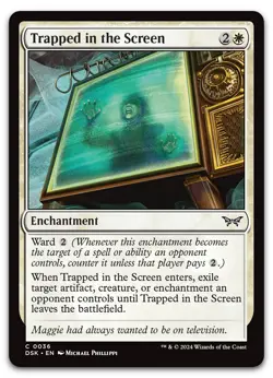 Trapped in the Screen #36 (NM) Duskmourn DSK Magic MTG - Image 1
