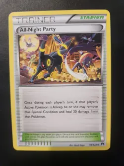 Pokemon TCG All-Night Party Umbreon Card 96/122 XY Breakpoint LP Non-Holo - Image 1