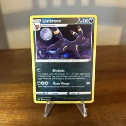 Pokemon Umbreon TCG SWSH129 Sword And Shield Black Star Promo Holo LP 2021. - Image 1