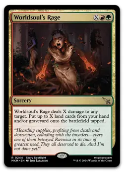 Worldsoul's Rage #244 (NM) Murders Karlov Manor MKM Magic MTG - Image 1