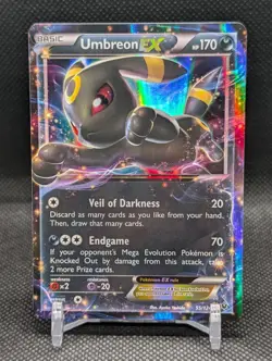 UMBREON EX 2016 Pokemon XY TCG 55/124 Fates Collide Ultra Rare Holo NM - Image 1