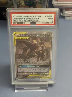 Pokemon TCG Sun & Moon Black Star Promo Umbreon & Darkrai GX SM241 Tag Team - Image 2