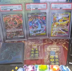 Pokemon TCG PSA Graded Slabs Lot w/ Binder, Holo/Foil Charizard ex Umbreon - Image 2