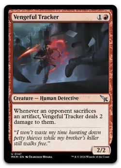 Vengeful Tracker #147 (NM) Murders Karlov Manor MKM Magic MTG - Image 1