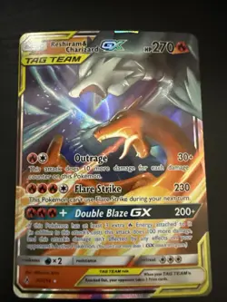 Pokemon TCG Reshiram & Charizard GX 20/214 Unbroken Bonds Holo Card - Image 1