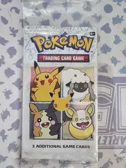 Pokemon TCG General Mills Promo 25th Anniversary 3 Card Booster Pack Sealed - Image 1