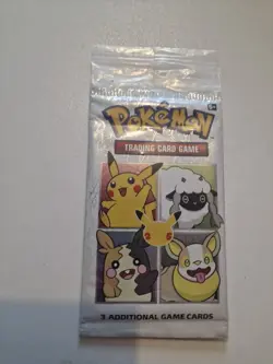 Pokemon TCG General Mills Promo 25th Anniversary 3 Card Booster Pack Sealed - Image 1