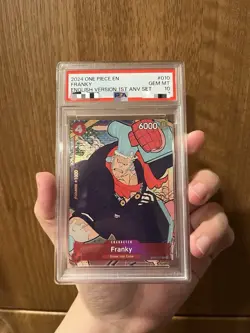 2024 One Piece English Version 1st Anniversary Set #010 Franky PSA 10 GEM MINT - Image 1