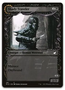 Shady Traveler (Showcase) #291 (NM) Midnight Hunt MID Magic MTG - Image 1