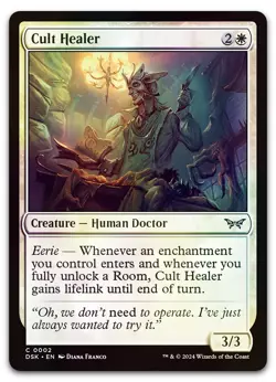 Cult Healer #2 (Foil) (NM) Duskmourn DSK Magic MTG - Image 1