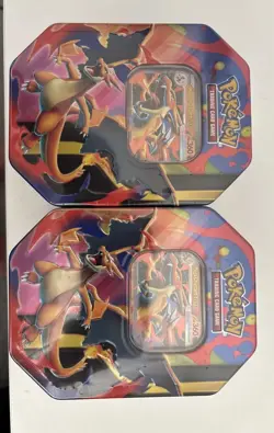 Pokemon TCG Mega Charizard Y Ex TIN X2 Bundle BRAND NEW SEALED - Image 1