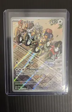Pokemon TCG Cyclizar 215/182 Paradox Rift Illustration Rare Holo English - Image 1
