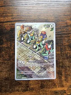 Pokemon TCG Cyclizar 215/182 Paradox Rift Holo Illustration Rare - Image 1