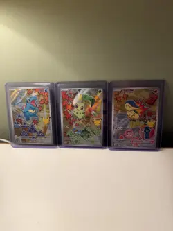 Pokemon TCG First Partner Illustration Collection Series 2 Johto Starters Set - Image 1