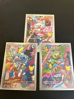 Pokemon TCG First Partner Illustration Collection Series 2 Gen 8 Galar Starters - Image 2