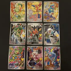 Pokemon First Partner Illustration Collection Series 2 Complete Set 9 Cards - Image 1