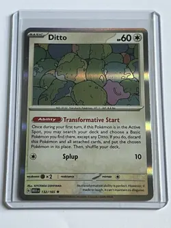 Ditto 132 / 165 Pokemon Scarlet & Violet 151 2023 Near Mint Holo Rare - Image 1
