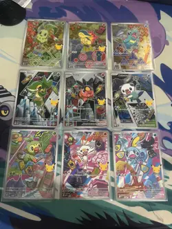 Pokemon TCG | First Partner Series 2 Illustration Collection Full Set Of 9 NM - Image 1