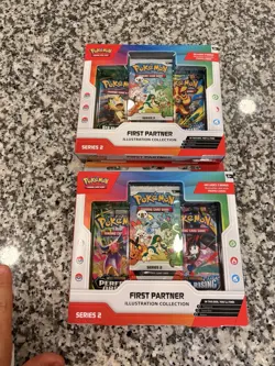 2 X Pokemon TCG First Partner Illustration Collection Series 2 Promo 3 Cards - Image 1