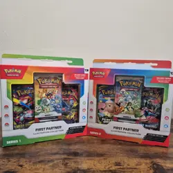 Pokemon TCG - First Partner Illustration Collection Bundle Series 1 & 2 Sealed - Image 1