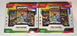 2 x Pokemon TCG First Partner Illustration Collection Series 1 -✅FAST DISPATCH✅ - Image 1