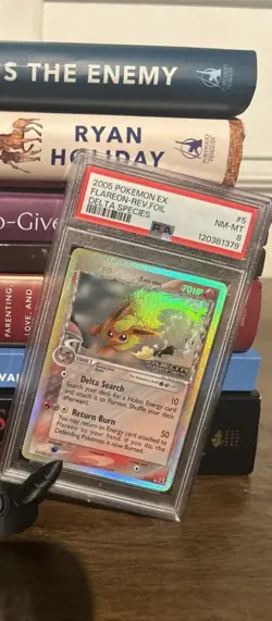 Pokemon Flareon (Delta Species) 5/113 Holo And Reverse Holo Nm-mint PSA 8 - Image 1