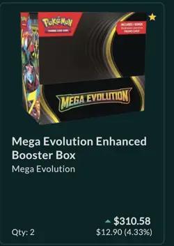 Pokemon TCG Mega Evolution Booster Box Enhanced Topper Brand New SEALED - Image 1